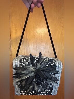 Not Sisters Two Vintage-Style Whimsical Structured Satchel Bag with Top Handle